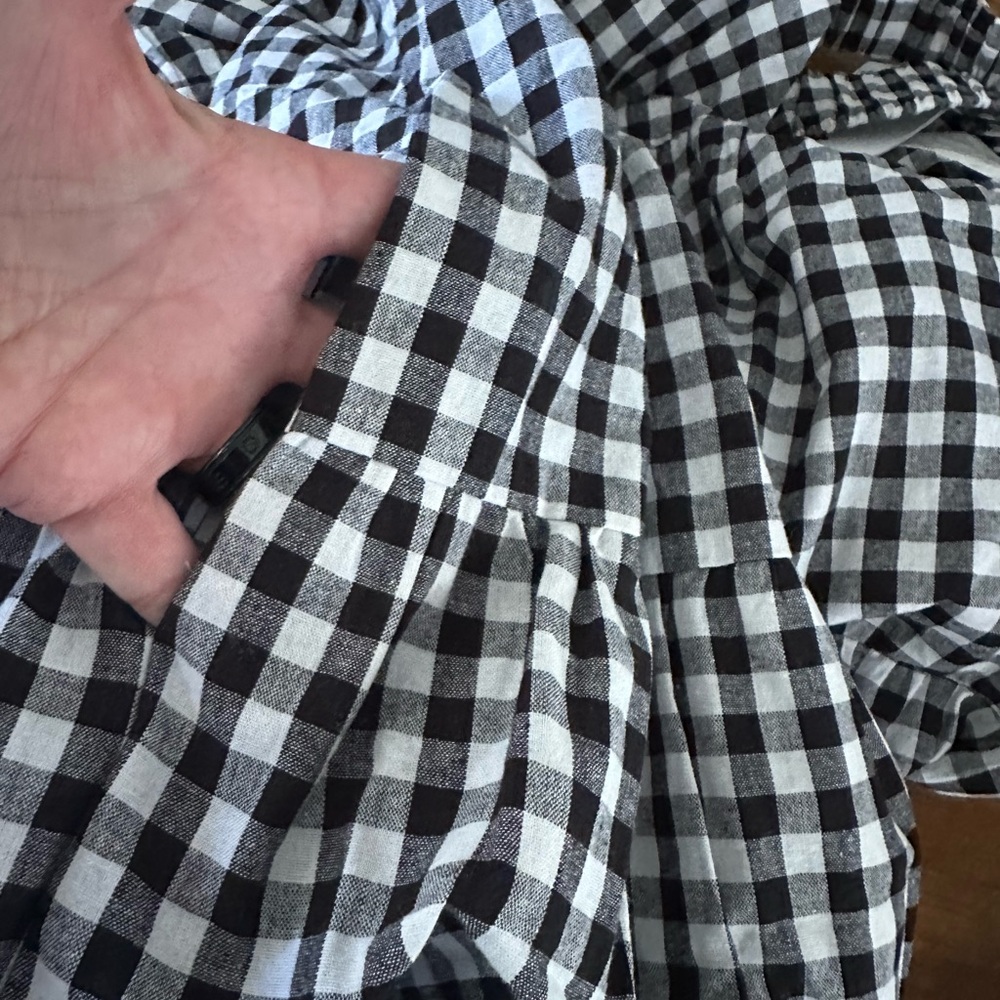 DISSH August Black and White Gingham Midi Dress ladies size 12 NWT - Picture 7 of 8